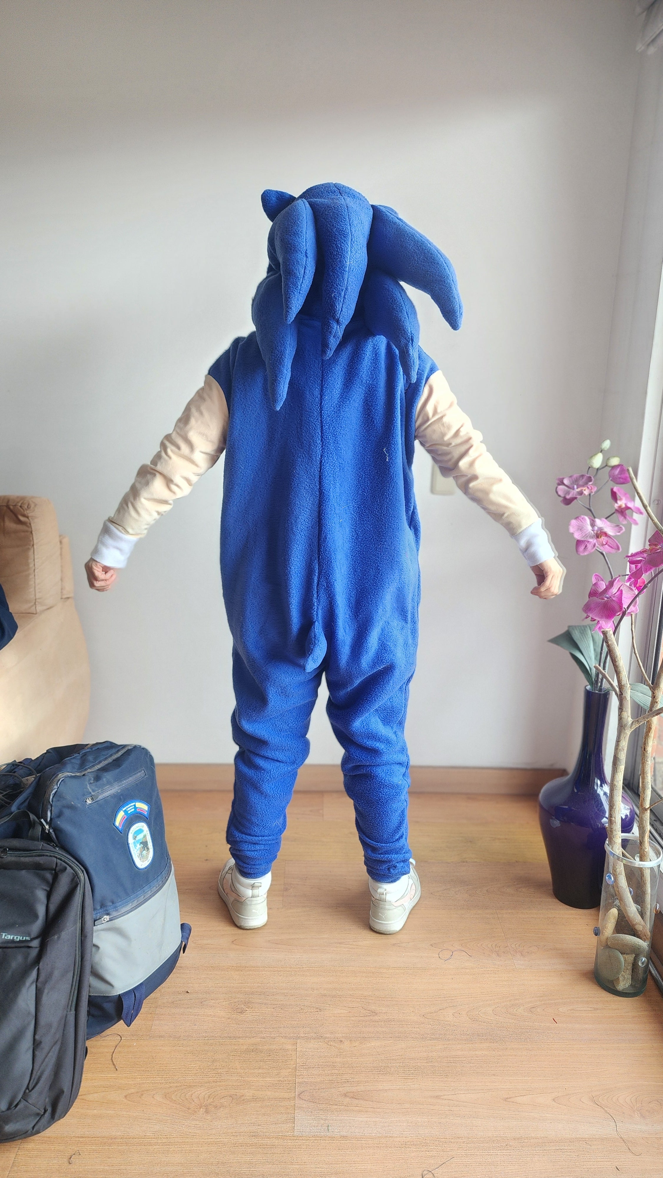 Blue Speedster Kigurumi Onesie - Handmade