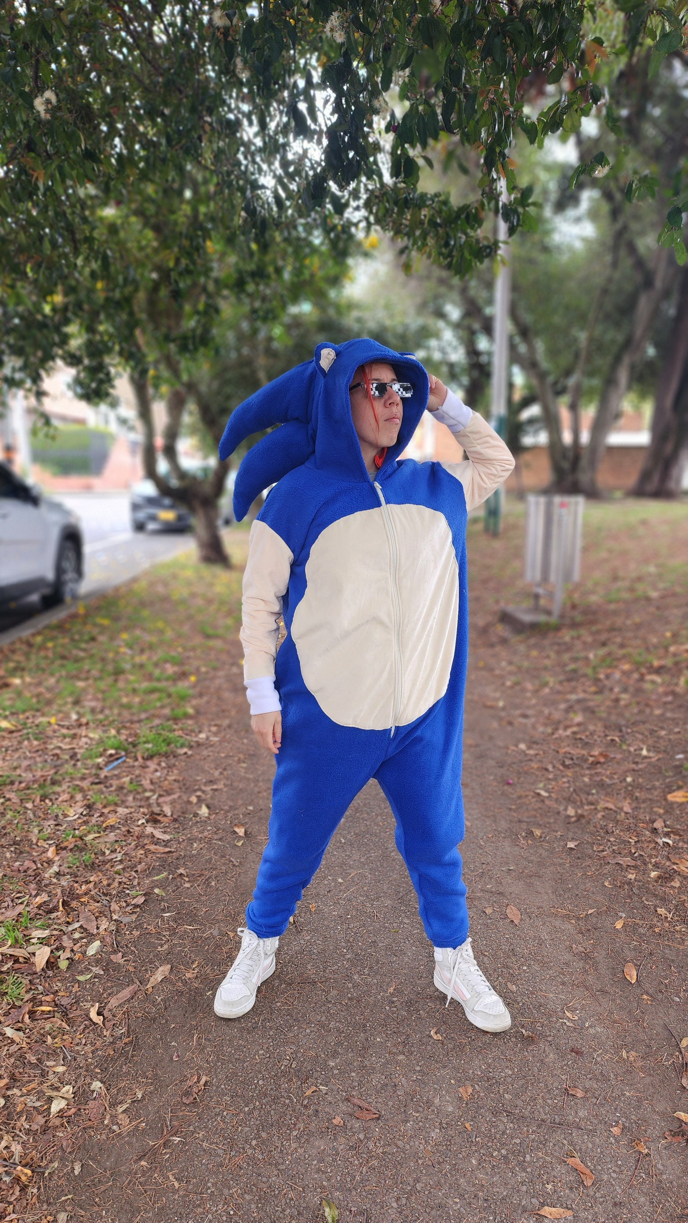 Blue Speedster Kigurumi Onesie - Handmade