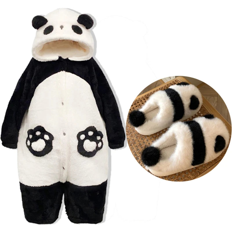 Cozy Panda Robe Kigurumi - Plush Party Onesie