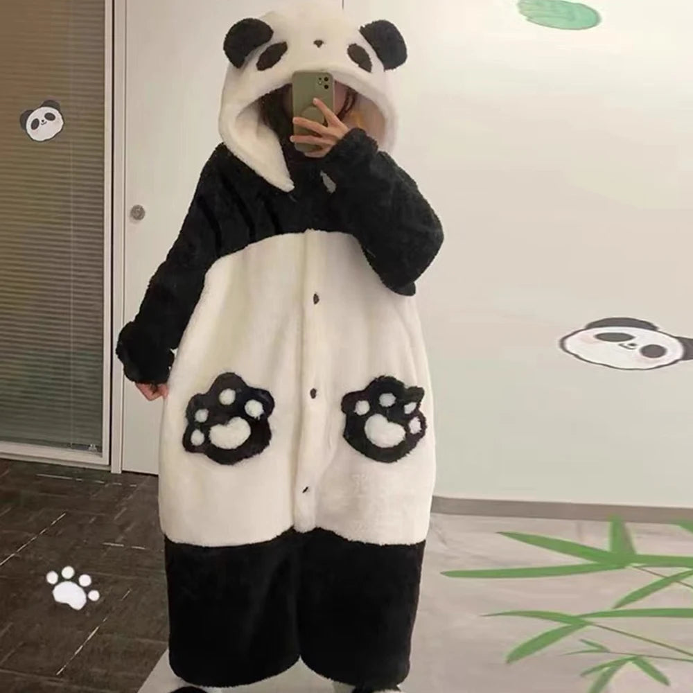 Cozy Panda Robe Kigurumi - Plush Party Onesie