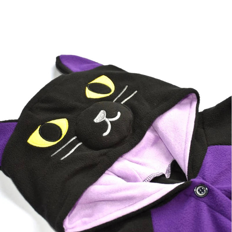 Midnight Black Cat Kigurumi - Cozy Party Onesie
