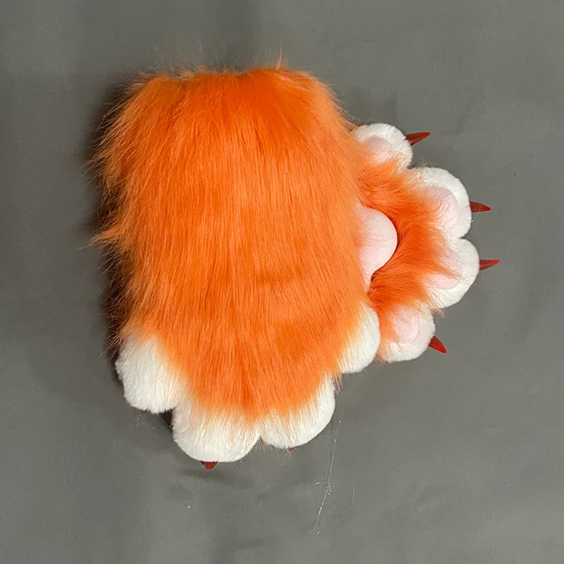 Ultra-Fluffy Fursuit Paw Gloves - Cosplay Beast Hands