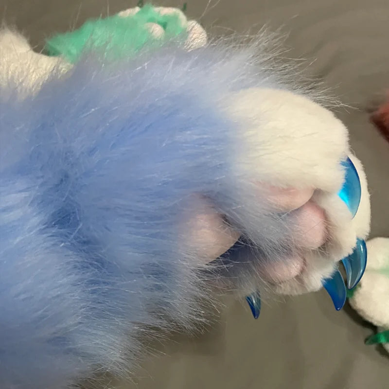 Ultra-Fluffy Fursuit Paw Gloves - Cosplay Beast Hands
